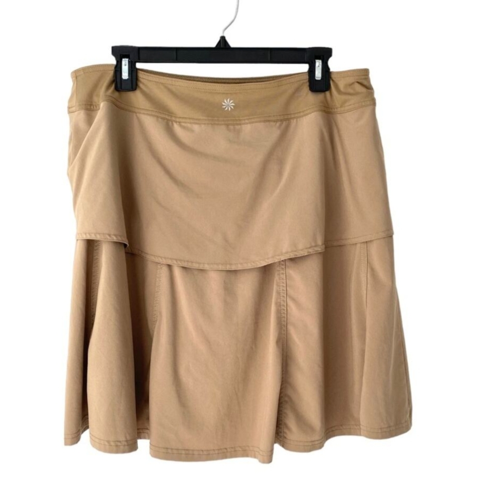 Athleta Wherever Skirt Skort Khaki Size 14